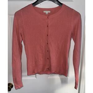 NEW YORK & CO salmon-pink cardigan sweater Medium